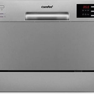 COMFEE Table Top Dishwasher, table mini dishwasher TD602E-S, 6 Place Settings, 6 Programmes LED Display, Delay Start & Off-peak. Best Deals