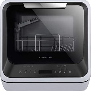 Cookology CMDW2BK Mini Portable Dishwasher Table Top with Baby Care & Fruit Wash, Black