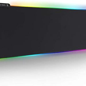 Large RGB Gaming Mouse Mat Pad- Reawul 14 Modes Oversized Glowing Led Extended Mousepad, Anti-Slip Rubber Base and Waterproof Surface, Extra Large…