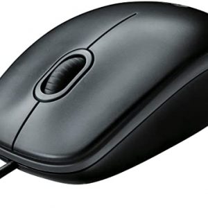 Logitech B100 Wired USB Mouse, 3-Buttons, Optical Tracking, Ambidextrous PC / Mac / Laptop – Black