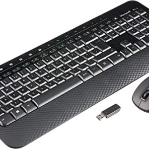 Microsoft Wireless Desktop 2000 Keyboard and Mouse Set, UK Layout – Black
