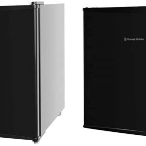 Russell Hobbs RHTTFZ1B 32L Table Top A+ Energy Rating Freezer Black & RHTTLF1B 43L Table Top A+ Energy Rating Fridge Black
