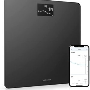 Withings Body – Wi-Fi Smart Scale Tracks BMI, Digital Weight Bathroom Scale, App Sync Via Bluetooth or Wi-Fi
