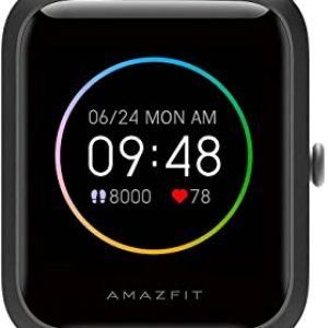 Amazfit Bip S Lite Smart Watch with Heart Rate, Sleep Monitor, 1.28” Touch Screen Fitness Tracker 14 Sports Modes, 5 ATM Waterproof, 30 Days…