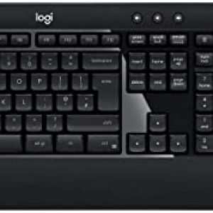 Logitech Advanced Combo Wireless Keyboard and Mouse, QWERTY UK English Layout – Black