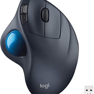 Logitech M570 Trackman Wireless Trackball Mouse, 2.4GHz with Unifying USB-Receiver, Scroll Wheel, Programmable Buttons, 18-Month Battery Life, PC /…