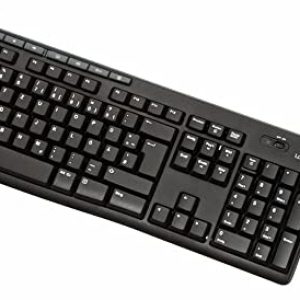 Logitech MK270 Wireless Keyboard and Mouse Combo, QWERTZ German Layout – Black