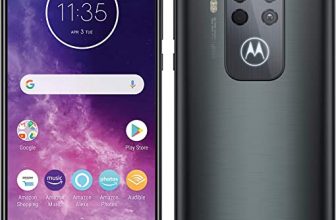 Motorola One Zoom with Alexa Hands-free Dual SIM Smartphone (6.4 Inch FHD+ Display, Quad Camera System, 128 GB/4 GB, Android 9.0, Headset + Cover),...