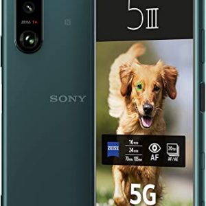 Sony Xperia 5 III 5G Smartphone (15.5 cm (6.1 Inch) 21:9 FHD+ HDR OLED Display, 120 Hz Frequency, Triple Camera System, SIM Free, 8 GB RAM, 128 GB…