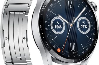 HUAWEI GT3 Watch Supporting more than 100 sports modes like running, cycling, hiking, swimming, jumping rope & skiing. Compatible iOS/Android