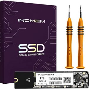 INDMEM SATA SSD 1TB Compatible for Macbook Air Late 2010 and Mid 2011 11 inch A1370(EMC 2393/2471), 13 inch A1369(EMC 2392/2469)