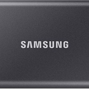 Samsung T7 Portable SSD – 2 TB – USB 3.2 Gen.2 External SSD Titanium Grey (MU-PC2T0T/WW)