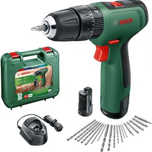 Bosch DIY tools 06039D3171 Bosch Cordless Hammer Drill EasyImpact 1200 (2x batteries, 12 volt system, 19 accessories, in carrying case)