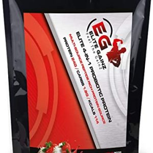 Elite 4-in-1 The Ultimate Protein Source for maintaining and optimising a Lean and Toned Physique. (Strawberries & Cream, 907g)