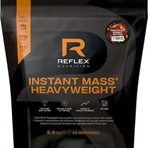 Reflex Nutrition Instant Mass Heavyweight | Mass Protein Powder | Over 1000 Calories Per Serving | 60g Protein | 18 Vitamins (Choc Peanut Butter,…
