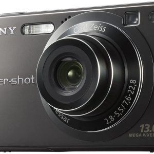 Sony DSC-W300 Titanium-Coated Digital Camera – Black (13.6MP, 3x Optical Zoom) 2.7″ LCD