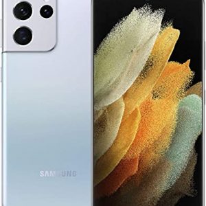 Samsung Galaxy S21 Ultra 5G Smartphone SIM Free Android Mobile Phone Phantom Silver 512GB, (UK Version)