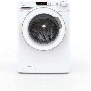 Candy Ultra HCU1482DE Freestanding Washing Machine, 8kg Load, 1400 rpm, Android App Enabled, Eco Cycles, Water&Energy auto sensing, White