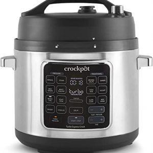 Crockpot Turbo Express Pressure Multicooker | 14-in-1 Functions | Slow Cooker, Steamer, Pressure Cooker & More | 5.6L (6+ People) | CSC062