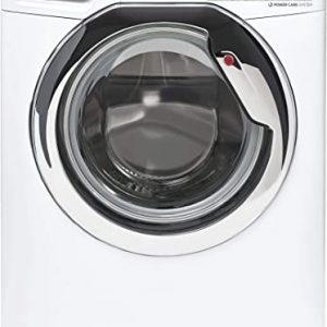 Hoover H-Wash 300 H3WS495TACE Free Standing Washing Machine, WiFi Connected, 9KG, 1400 rpm, White with Chrome door
