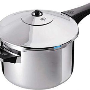 Kuhn Rikon Duromatic Inox Stainless Steel Pressure Cooker with Long Handle, 5 Litre / 22 cm