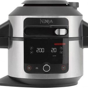 NINJA Foodi 11-in-1 SmartLid Multi-Cooker, Juicy, speedy & crispy results. Cook quick & easy meals, 6L capacity, perfect for up to 4 people, SmartLid Slider