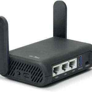 GL.iNet GL-A1300 (Slate Plus) Wireless VPN Encrypted Travel Router– Easy to Setup, Connect to Hotel WiFi & Captive Portal, Phone Tethering, Range…