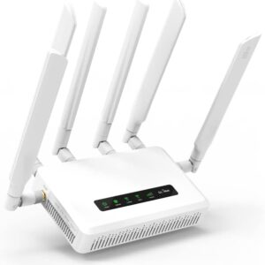 GL.iNet GL-X3000 (Spitz AX) 5G NR AX3000 Cellular Gateway Router, Wi-Fi 6, Multi-WAN, & Detachable Antennas, Dual-SIM, OpenVPN & WireGuard…