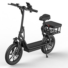 AOVOPRO Electric Scooter with Seat, Foldable 500W 10.4Ah Battery 15.5mph 28Miles