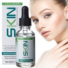 100% Pure Collagen Serum Natural Anti Wrinkle Ageing Skin Micro Derma Roller UK