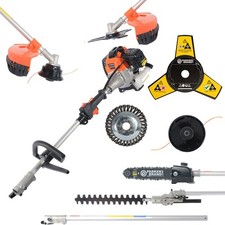 52cc Multi Function 5 in 1 Garden Tool - Chainsaw, Hedge Trimmer + Cutting Pack