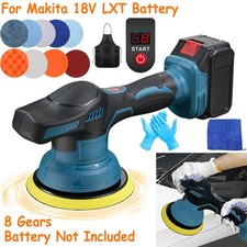 8 Gear Cordless Car Buffer Polisher for Makita 18V LXT Battery w/ 12 Accessories