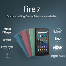 AMAZON FIRE 7 TABLET WITH ALEXA FULL HD DISPLAY 16GB WI-FI 9TH GENERATION