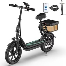 AOVOPRO ESBSPRO Electric Scooter with Seat, Foldable 500W 22.5Ah Battery 15.5mph