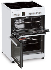 Cookology Electric Cooker 60cm with Double Oven & Ceramic Hob - White CFDO600WH