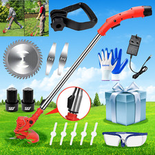 Electric Cordless Strimmer Grass Trimmer Cutter 12V Garden Edger with Battery UK