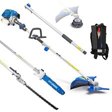 Petrol Garden Multi Tool 52cc 5 in 1 Chainsaw, Strimmer, Hedge Trimmer Hyundai