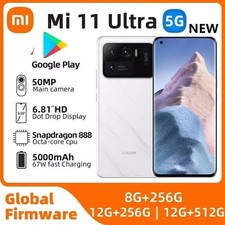 Unlocked Xiaomi Mi 11 Ultra 5G Dual SIM 256/512GB 6.81" 50MP 5000mAh New Sealed