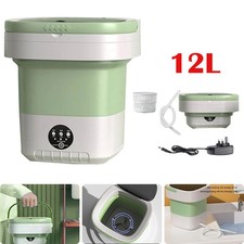 12L Small Foldable Washer Travel Portable Washing Machine Mini Washer Spin Dryer