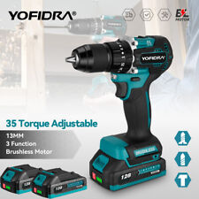 2 Battery 18V Cordless Drill Combi Driver High Power Electric Screwdriver Set