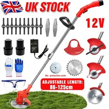 3-in-1 Cordless Strimmer Grass Trimmer Cutter Garden Lawn Edger + 2x 12V Battery