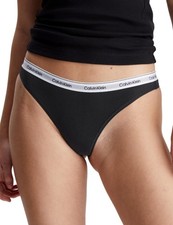 Calvin Klein Modern Logo Thong 3 Pack Womens Underwear Multipack 000QD5209E