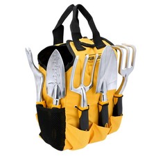 Garden Tool Set 5pcs In Storage Bag Gardening Gifts for Women & Men TOUGH MASTER