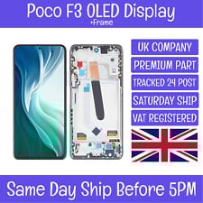 Xiaomi Poco F3 M2012K11AG OLED LCD Display Screen Touch Digitizer + Frame