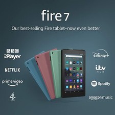 Amazon Fire 7 (9th Gen) Tablet 16GB Wi-Fi with Alexa 2019 Model!