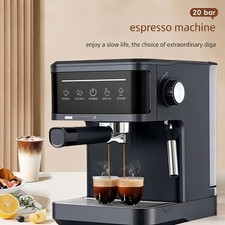 Coffee Machine 20 Bar 1.8L Espresso Machine Coffee Maker Cappuccino Milk Frother