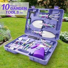 10pcs Gardening Tools Set Gift Garden Hand Tool Kit DIY Non Slip Ergonomic UK