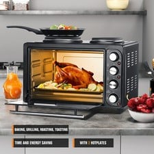 36L Mini Oven Grill Tabletop Counter Top Multi Fuction Cooker with Hobb 3200W