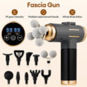11-in1-Electric Massage Gun 99 Speed Powerful Fascia Muscle Massager Body Relie