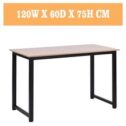 120cm Computer Desk Office Table Study Workstation Home Office Metal Frame UKED